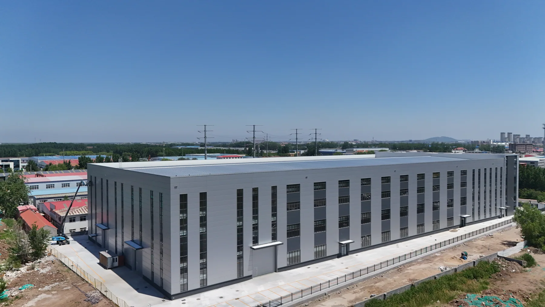 An'ermai production base steel structure